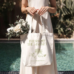 Bridal Shower Tote Bag Fresh Off the Market Collec