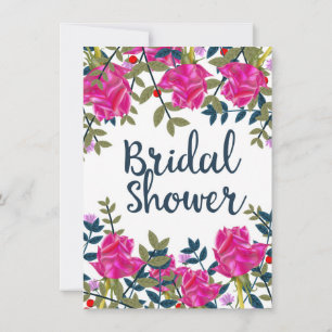Bridal Shower Vintage Roses Invitation