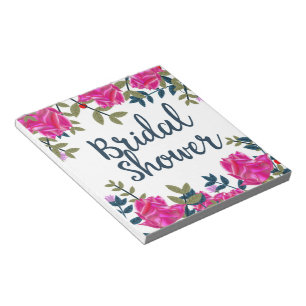 Bridal Shower Vintage Roses Notepad