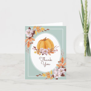 Bridal Shower   Watercolor Autumn Thank You Card