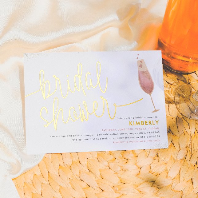 Bridal Shower Watercolor Champagne Bridal Shower (Creator Uploaded)