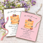 Bridal Shower Wedding Brunch Pancakes Invitation<br><div class="desc">Bridal Brunch wedding shower with a big stack on pancakes,  berries and powdered sugar. Great for a baby shower,  bridal shower brunch or breakfast or a post wedding brunch with the Newlyweds. All wording can be changed to fit your needs!</div>