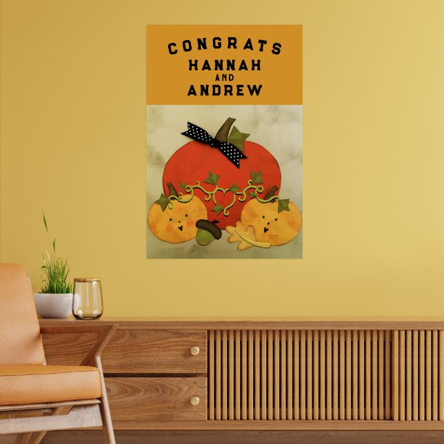 Bridal Shower Wedding Congrats Poster (Living Room 2)