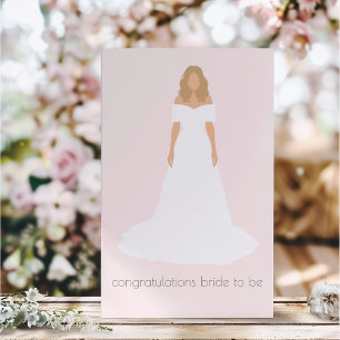 Bridal Shower Wedding Congratulations Card