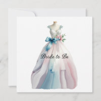 Bridal Shower Wedding Dress Bride to Be