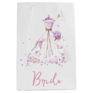 Bridal Shower Wedding Dress  Medium Gift Bag