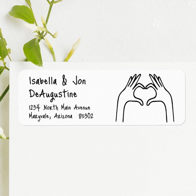 Bridal Shower Wedding Invites Return Address Label (Creator Uploaded)