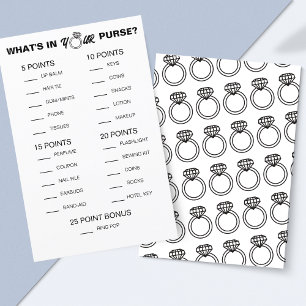 Bridal Shower What's In Your Purse Printable Game 