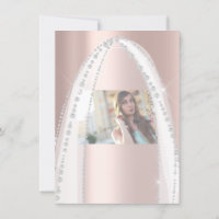 Bridal Shower White Spark Rose Veil Photo