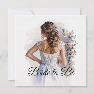 Bridal Shower White Wedding Dress Congratulations