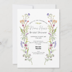 Bridal Shower Wildflowers Floral Ditsy Invitation