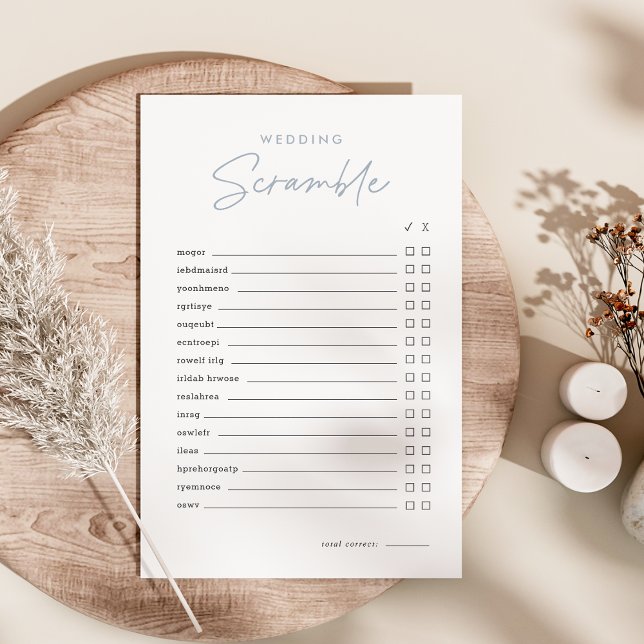 Bridal Shower Word Scramble Game (Creator Uploaded)