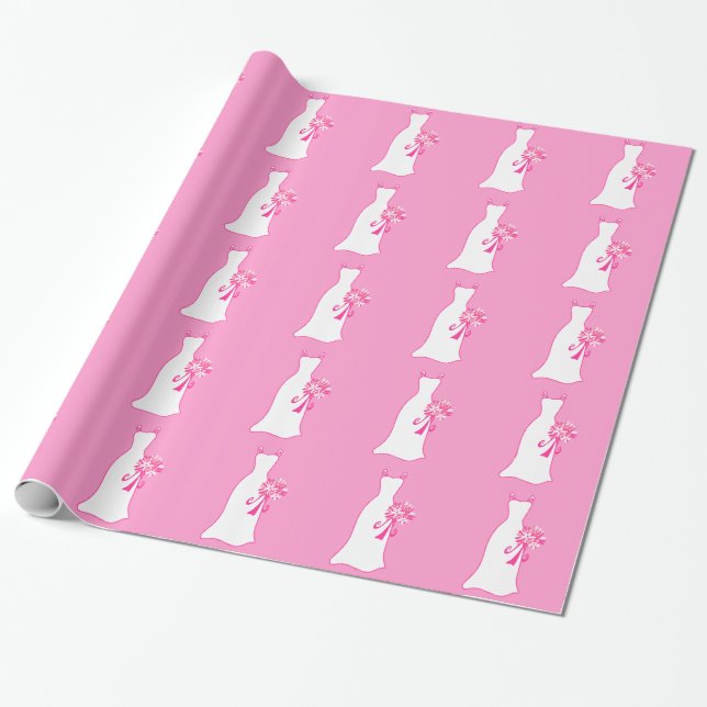 Bridal Shower Wrapping Paper (Unrolled)