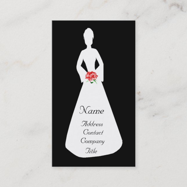 Bridal Silhouette I Business Card (Front)
