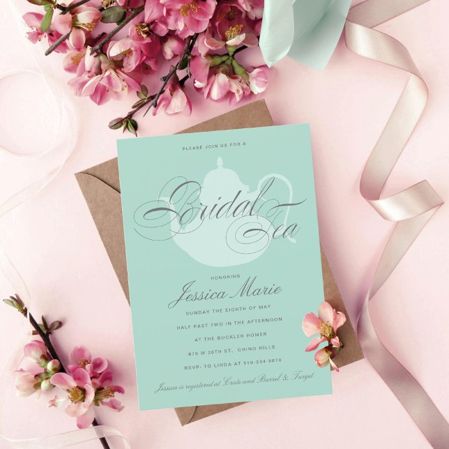Bridal Tea Bridal Shower Brunch or Luncheon Invitation (Creator Uploaded)