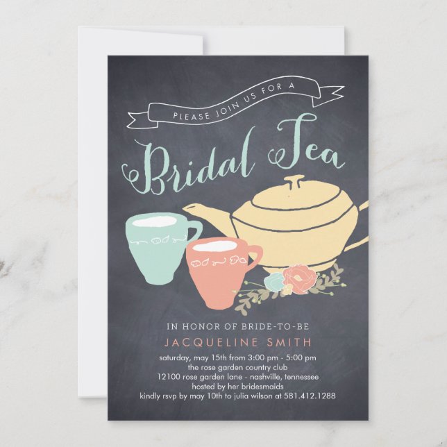 Bridal Tea Bridal Shower Invitation (Front)