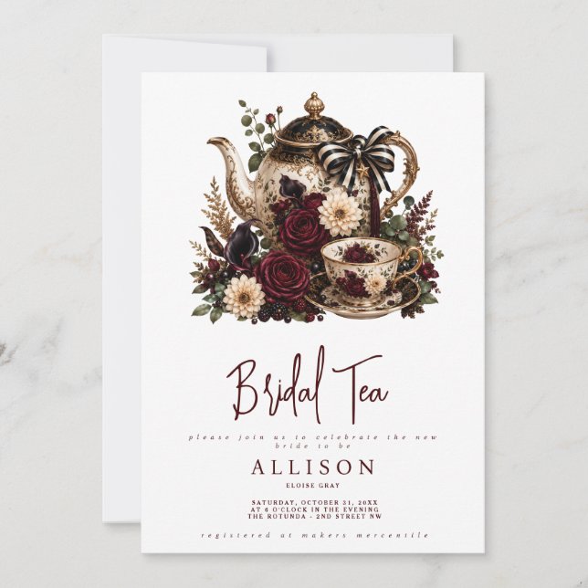 Bridal Tea Invitation (Front)