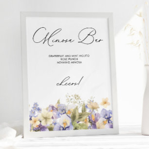 Bridal Tea Mimosa Bar Bridal Shower Poster