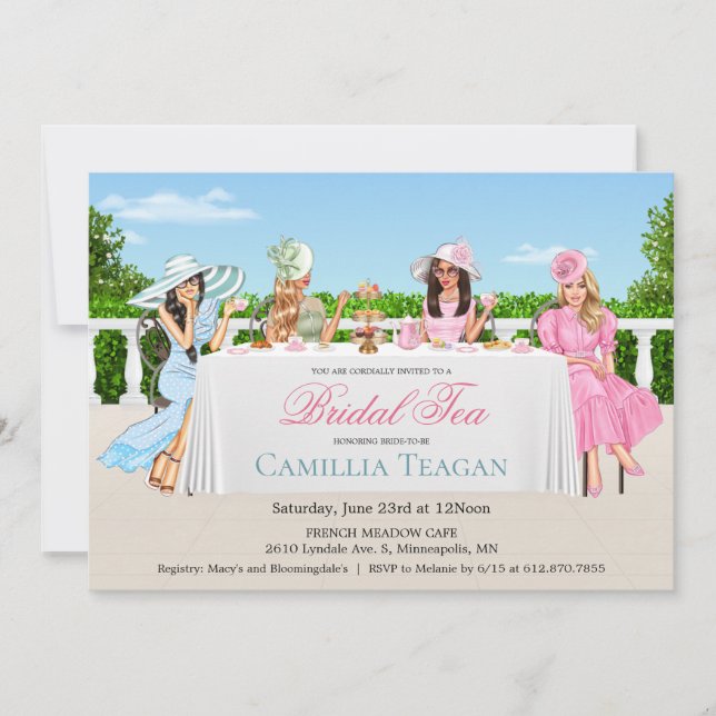 Bridal Tea Party Invitation (Front)
