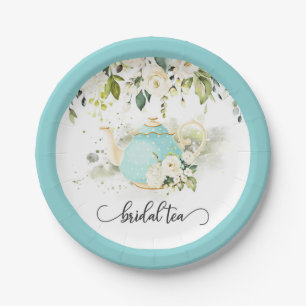 Bridal Tea Party Plate - Blue WC