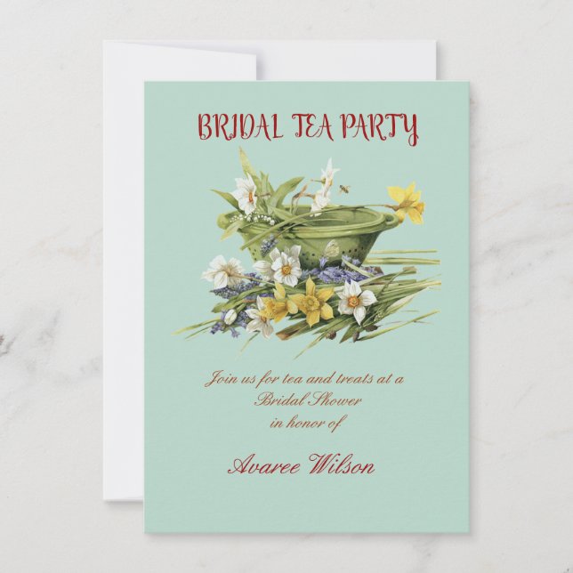 Bridal Tea Party Shower Invitation (Front)