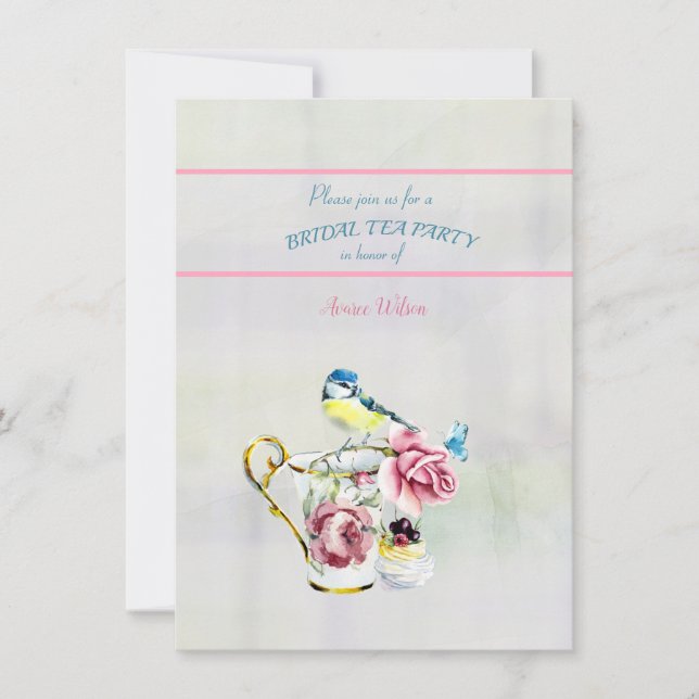 Bridal Tea Party Shower Invitation (Front)