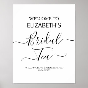 Bridal Tea Party Welcome Sign – Calligraphy