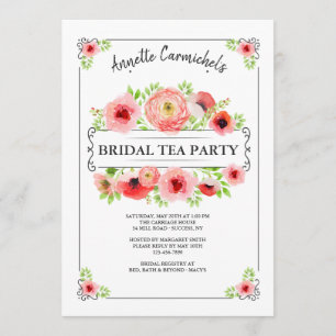 Bridal Tea Shower Invitation