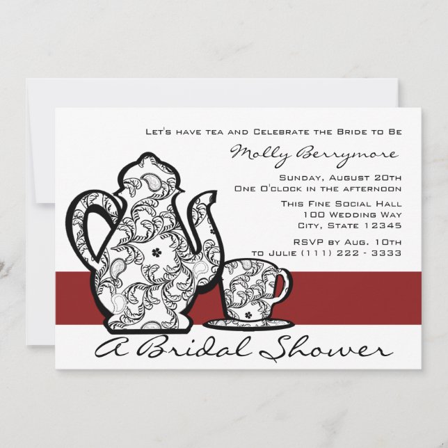 Bridal Tea Shower Invitation (Front)