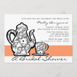 Bridal Tea with Changeable Colour Invitation