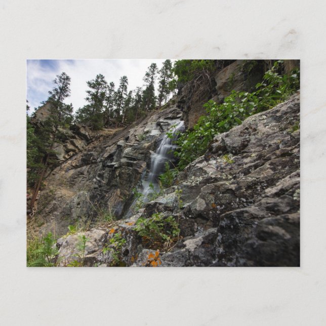Bridal Veil Falls in Spearfish Canyon, South Dakot Postcard (Front)