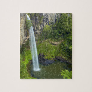 Bridal Veil Falls, New Zealand Jigsaw Puzzle