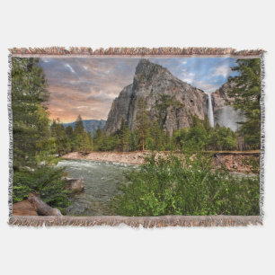 Bridal Veil Falls Throw Blanket