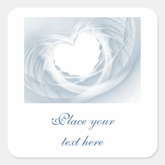Bridal Veil Square Sticker (Front)