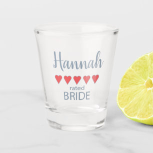Bridal & Wedding Party 5 Heart Bride Shot Glass