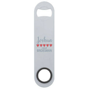 Bridal & Wedding Party 5 Heart Bridesman