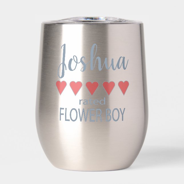 Bridal & Wedding Party 5 Heart Flower Boy (Front)