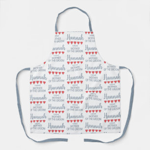Bridal & Wedding Party 5 Heart Mother of Groom Apron