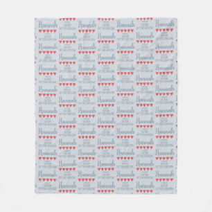 Bridal & Wedding Party 5 Heart Sister of Groom Fleece Blanket
