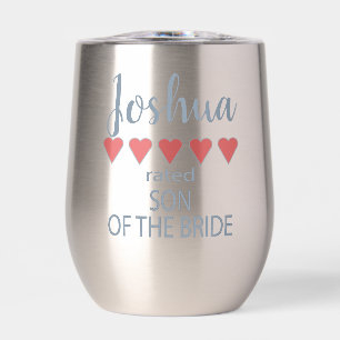Bridal & Wedding Party 5 Heart Son of Bride