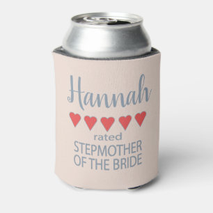 Bridal & Wedding Party 5 Heart Stepmother of Bride Can Cooler