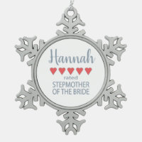 Bridal & Wedding Party 5 Heart Stepmother of Bride