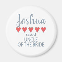 Bridal & Wedding Party 5 Heart Uncle of Bride
