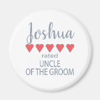 Bridal & Wedding Party 5 Heart Uncle of Groom