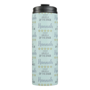 Bridal & Wedding Party 5 Star Abuela of Bride Thermal Tumbler