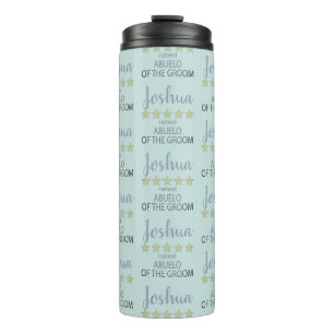 Bridal & Wedding Party 5 Star Abuelo of Groom Thermal Tumbler