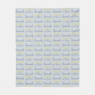 Bridal & Wedding Party 5 Star Best Woman Fleece Blanket