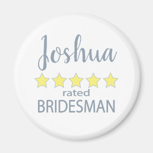 Bridal & Wedding Party 5 Star Bridesman Magnet