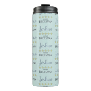Bridal & Wedding Party 5 Star Bridesman Thermal Tumbler