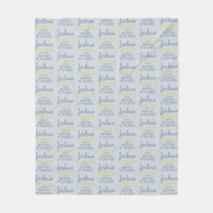 Bridal & Wedding Party 5 Star Brother of Bride Fleece Blanket